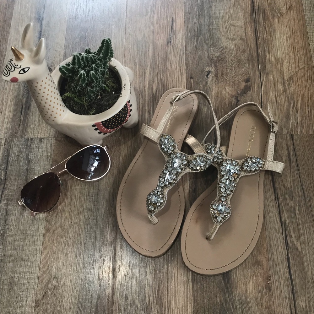 Bcbg sparkle sandals